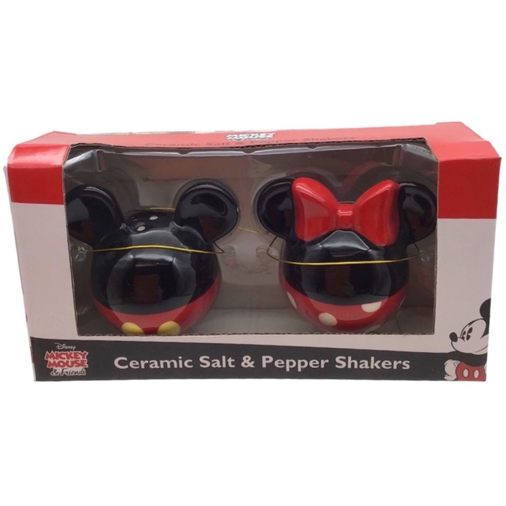 Disney Ceramic Mickey and Minnie Salt and Pepper Shakers (NWT) - Picture 3 of 6